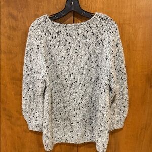 Elegant Speckled Knit Women's Sweater